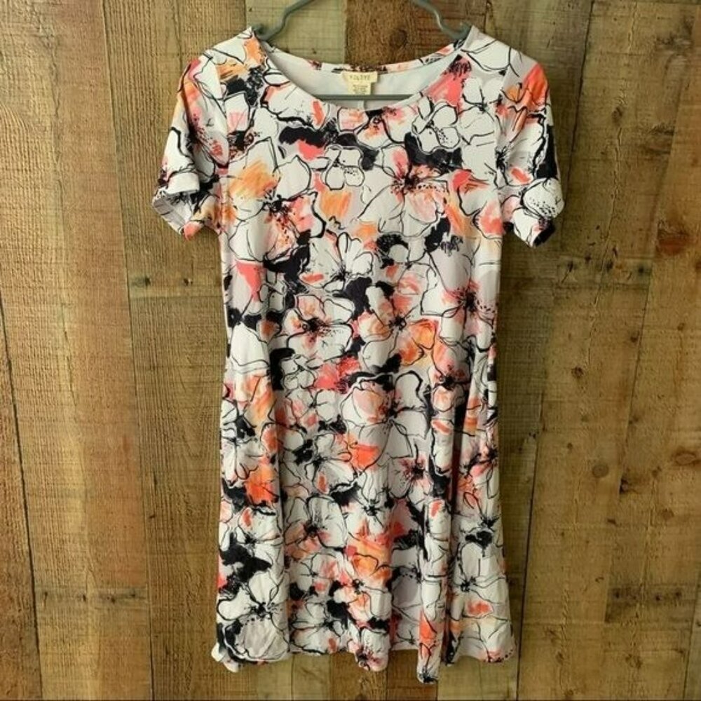 Yelete women's size small flowy floral bright colorful dress with pockets
